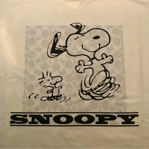 Coach x Peanuts NWT Snoopy Signature Square T-Shirt w/Gift Box - Picture 3 of 6
